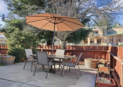 Patio with sun shade